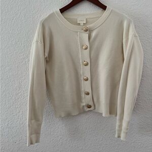 Cyrus Cream Button-Up Cardigan